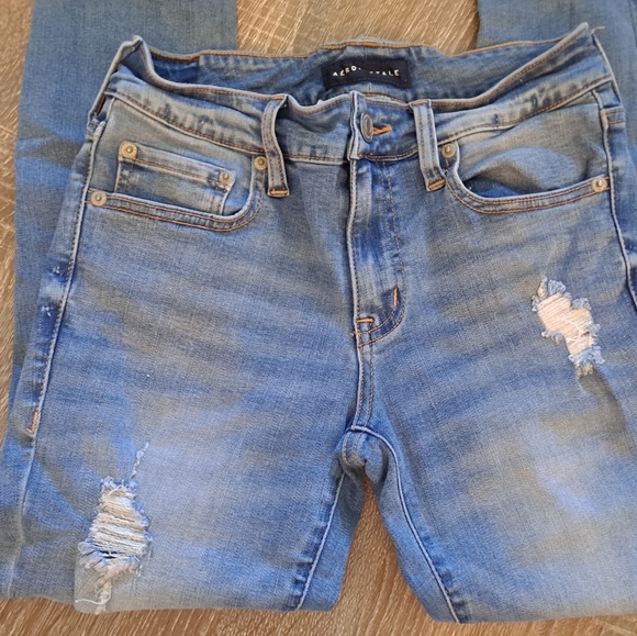 Aeropostale Womens Low Rise Jeggings Size 4 - Picture 2 of 4
